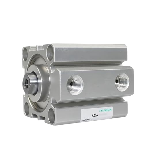 Vérin pneumatique aluminium SDA double effet compact alésage 63 80 100mm