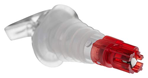 [6 PACK] Measured Liquor Bottle Pourers 0.75 oz (22 mL) - Collared Automatic Measured Bottle Pourer - No Cracks, No Leaks, Bar Spouts, Quick Shot, Spirit, Wine, Bar Cocktail Dispenser