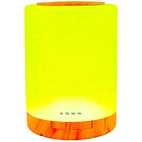 Noigoa Essential Oil Diffuser, Upgraded Diffusers for Essential Oils Aromatherapy Diffuser Cool Mist Humidifier with 7 Colors Lights 2 Mist Mode Waterless Auto off for Home Office Room, Basic White