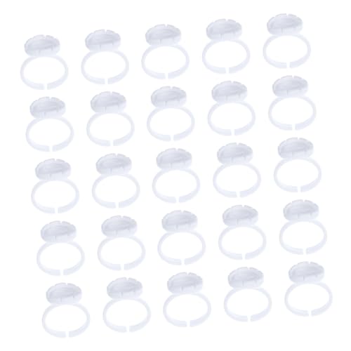 DOITOOL 100pezzi Coppette Per Ciglia Portaciglia Ad Anello Strumenti Per Trucco Delle Extension Ciglia