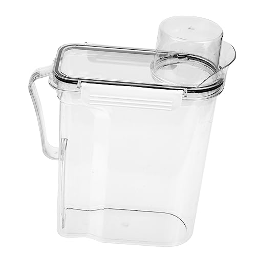 Lurrose 詰め替え可能なランドリーバケツ 耐久性のある洗濯洗剤収納ボックス パウダーバケツ ローションサブコンテナ 家 酒店 寮向け