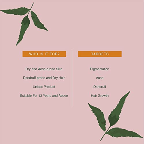 Juicy Chemistry Neem Oil, 30 ml | Pure, Cold-pressed & Organic Carrier Neem Oil for Dandruff, Irritated & Itchy Scalp | Ecocert Certified Organic for Men & Women | Cruelty-free & 100% Vegan