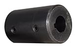 5/8' Solid Shaft Coupler w/Keyway and Set Screws by SpinCo