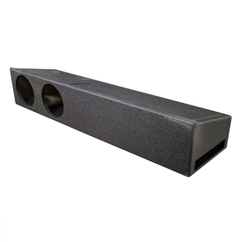 QPower Downfire Dual 8in Underseat Subwoofer Box Compatible with 2009-2025 Ford F-150 SuperCrew and 2017-2025 F-250, F-350 Super Duty