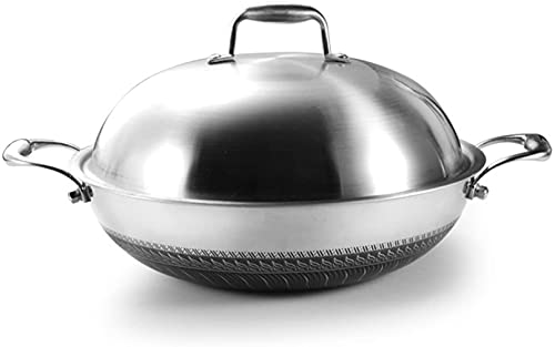 Wok de acero inoxidable con tapa miniatura 1