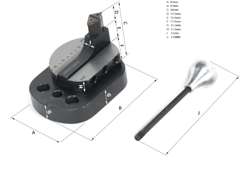 Mini tour à billes pour mini tour 7 x 14 II 7 x 16 – tourne à la boule concave et convexe