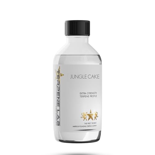 Jungle Cake Terpenes | Mezcla de aromas botánicos orgánicos de primera calidad | Notas de bayas dulces, terrosas y picantes | Perfil de terpenos de alta pureza para fragancias y aromáticos, 1 ml