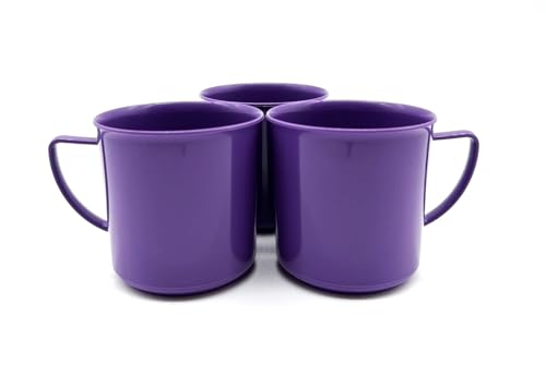 Kimmel Juego de 3 tazas para niños, 180 ml, vasos infantiles, vasos de plástico, color morado Kimmel Juego de 3 tazas para niños, 180 ml, vasos infantiles, vasos de plástico, color morado
