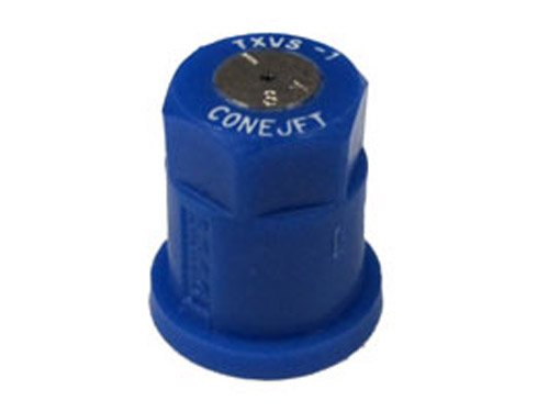 TeeJet TX-VS1 Hollow Cone Spray Tip, 0.033-0.053 GPM, 40-120 psi, Stainless Steel - Blue
