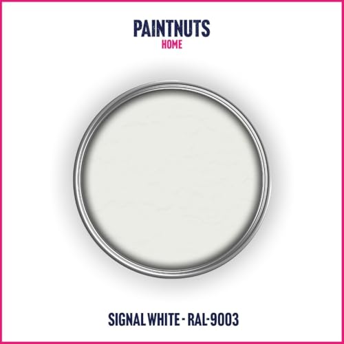 PaintNuts UPVC Window & Door Paint - RAL-9003 - SIGNAL WHITE Satin 500ml Tin