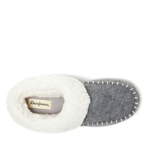 Image of Dearfoams Women's Nyla Felted and Plaid Moc Toe Clog