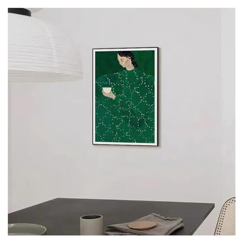 Peinture murale moderne figurine abstraite retro pour mur nu