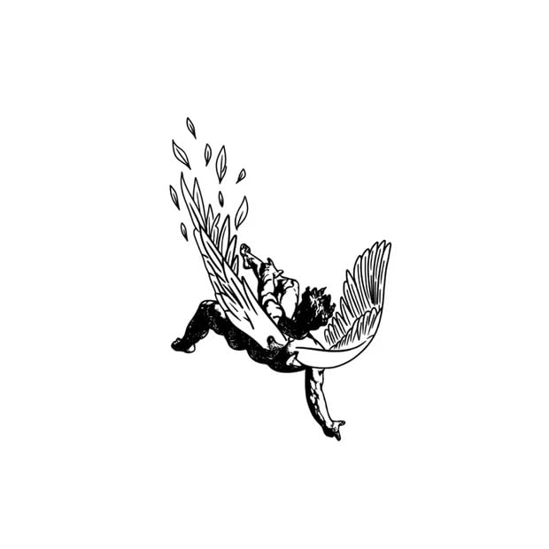 Tattoos Fallen Angel Semi-Permanent Tattoo for Men & Women | Long-Lasting Temporary Design with Primer Wipe Included for Realistic Application | Waterproof Minimalist Body Art-picture-26