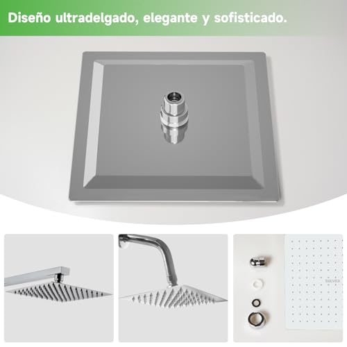 Opiniones de Regadera cuadrada Top 10. 30 Imagen adicional