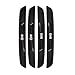 4pcs goma puerta de coche anti-colisión tira anti-arañazos pegatinas para Fiat 500 500L 500X Panda FR Abarth Stilo Ducato Palio Bravo (negro)