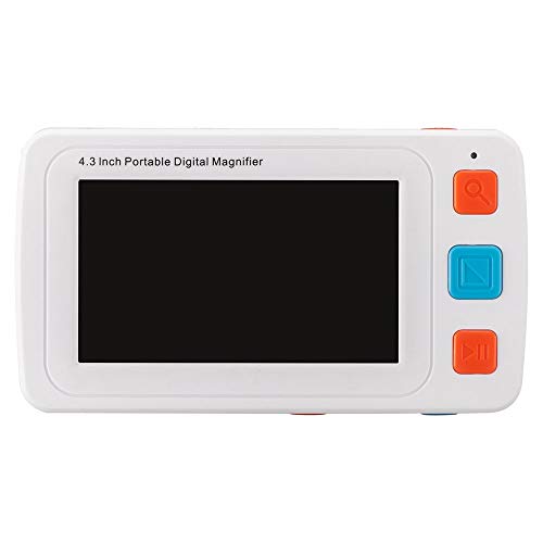 WeniChen Lupa de vídeo digital portátil de 4.3 pulgadas, ayuda de lectura electrónica 4X-32X con 17 modos de color para baja visión de la ceguera del color Cover