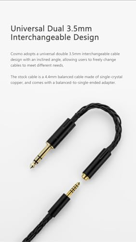 Image of Moondrop Cosmo Wired Music HiFi headsets for Audiophiles | Home Office | Wired Over-Ear Headphones