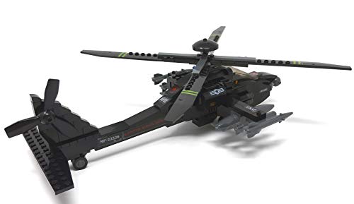 Bausteine Hubschrauber Apache AH-64 Gunship inkl. Minifigur Pilot – Bild 6