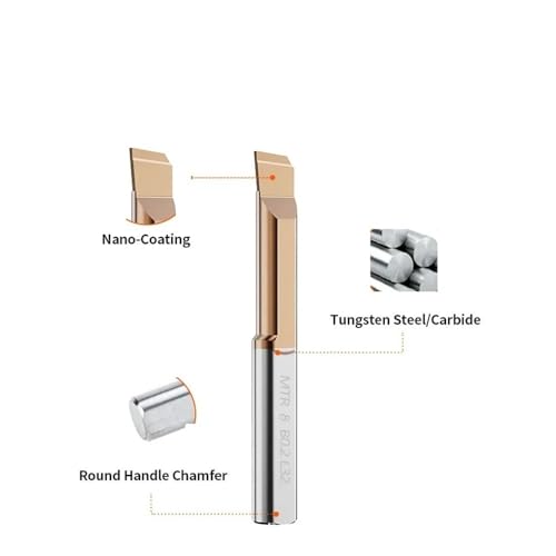 Herramienta CNC Boreadora de Acero de Tungsteno MTR miniatura 5