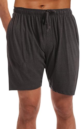 At The Buzzer 14501-Charcoal-XL Men's Pajama Shorts/Sleepwear/PJs