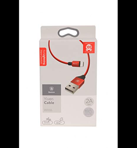 Baseus Lapatilmovil Lightning-kabel voor iPhone 1,8 m, rood - Afbeelding 6