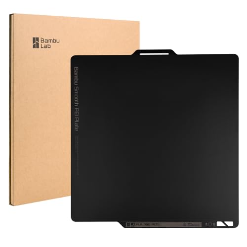 Original Double Sided Smooth PEI Build Plate for Bambu Lab X1C/X1/X1E/ P1P/P1S/A1 3D Printer, Flexible Removal Spring Steel Plate 257x257mm