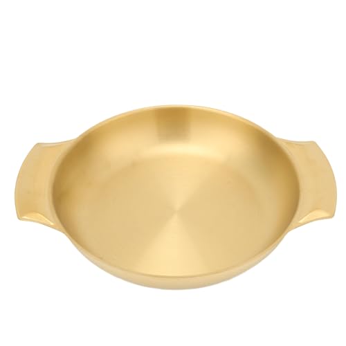 La mejor selección de Paelleras los 5 más buscados. 46 Paellera de Acero Inoxidable, Fácil Limpieza, Calentamiento Uniforme, Olla de Doble Oreja, Sartén de Fondo Plano, con Asas Dobles, para Estufas y Cocinas de Gas Domésticas (L)