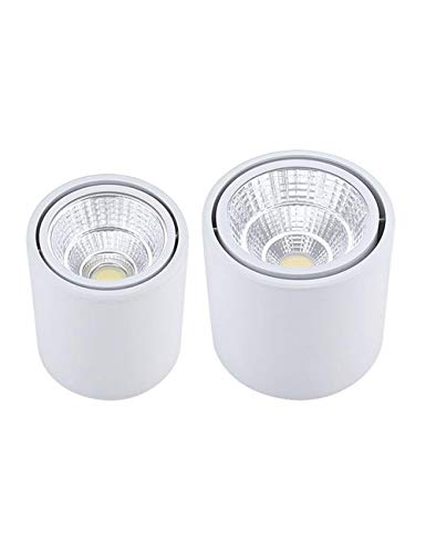 Preisvergleich Produktbild 2 X LED Deckenleuchte Downlight Deckenlampe Aufbaustrahler Aufbauleuchte LED Aufbauspot Aluminium COB Lampe 220V Deckenaufbauleuchte 7W 12W 15W SPDYCESS