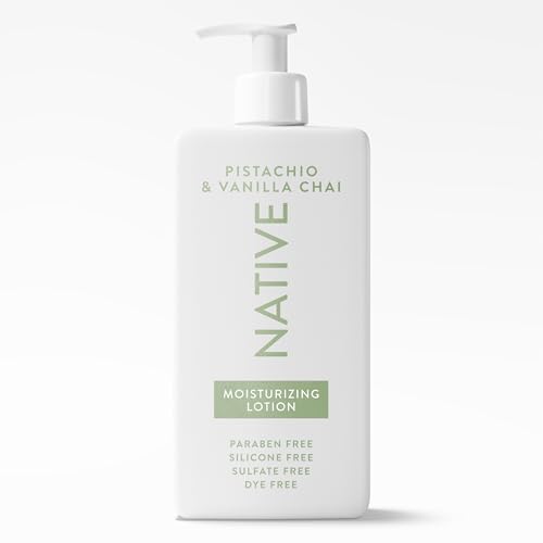 Image of Native Moisturizing Hand & Body Lotion Contains Naturally Derived Plant-Based Moisturizers for Women and Men, Dermatologist Tested for Sensitive Skin, Pistachio & Vanilla Chai Scent, 16.5 fl oz