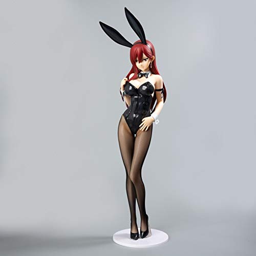 Wsjdmm Fairy Tail Erza Scarlet Bunny Anime Figure, Action Pvc Figurine Model Dolls Anime Gifts Toys Model Kits Best Birthday Christmas Halloween Present Decoration - High 47Cm， #TOP4