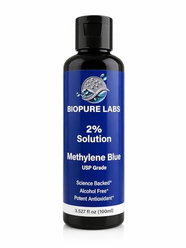 Image of 2% Methylene Blue - High Concentrate - 100ml Aqueous Solution - Ultra High Purity - USP Pharmaceutical Grade - Made in Canada