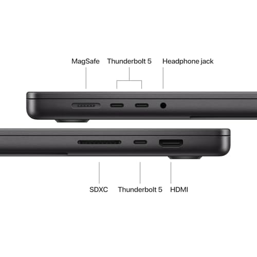 Image of Apple 16-Inch MacBook Pro Laptop Early 2026 with M5 Max Chip, 18-Core CPU, 40-Core GPU, 128GB Unified Memory, 2TB SSD Storage, Standard Display, 140W USB-C Power Adapter (Space Black, 16-inch)