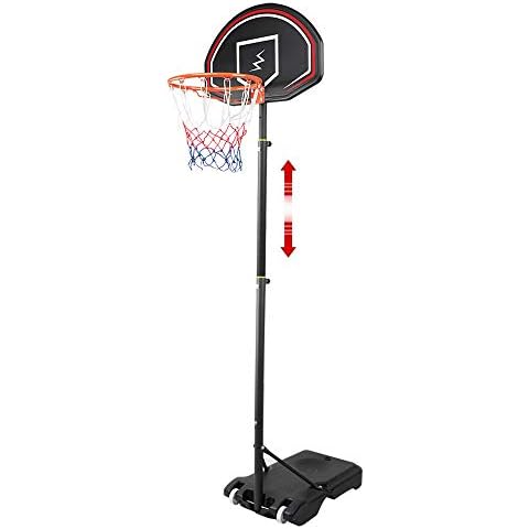 Canasta de Baloncesto Niños Ajustable con Ruedas YOLEO Cover