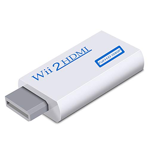 Zeato Conversor Wii para HDMI, adaptador Wii para HDMI, conector Wii para HDMI 1080P 720P, saída de