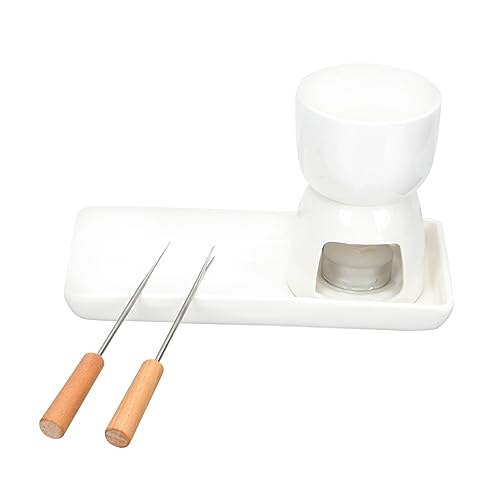 Unomor Butter Warmer Ice Warmer Set Chocolate Fondue Melting Pot for Kitchen Random Color