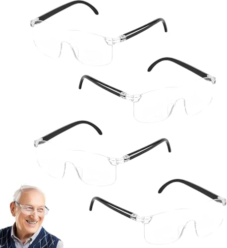 4 Stück Lupenbrille, Vergrößerungsbrille mit...