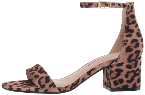 Image of Amazon Essentials Women's Two Strap Ankle Strap Block Heel Sandal