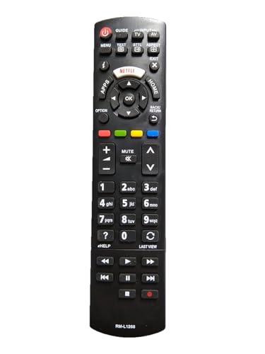 Image of LipiWorld RM-L1268 Netflix Remote Control (Compatible Panasonic Led Tv Old Exactly Same Will Only Work) Compatible for Panasonic TV Remote