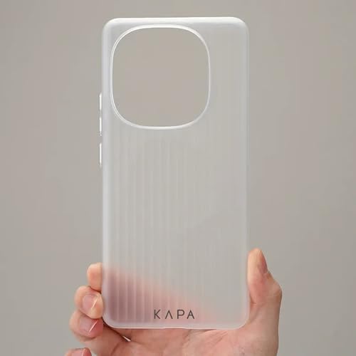 Image of Kapa Wave Frosted Grip Back Cover for Iqoo 13 5G | Ultra Slim [with Metal Buttons] Matte Finish Back Case (White)