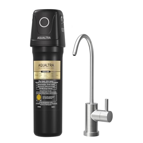 AQUALTRA USF01-BKF Système sous évier avec robinet, 45400L, certi...
