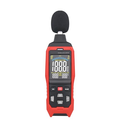 HFS(R) デジタル騒音計 測定レンジ30dB?70dB/60dB?90dB/80dB?110dB/100dB?130dB 高精度 LCD表示 特性/A/C/Z切替 音量測定 騒音レベル測定 工場/学校/住宅などに適用 AC/DC出力