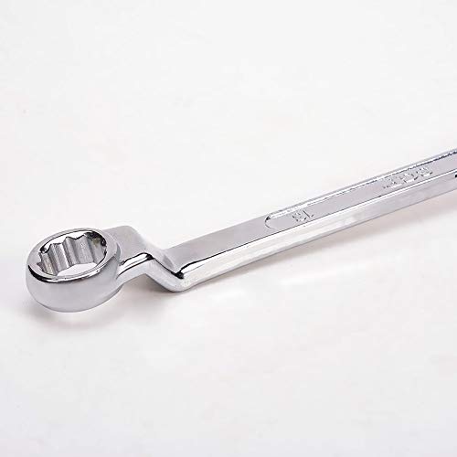 Jutagoss 11Mm X 13Mm Metric 12 Point Offset Double Box End Wrench Chrome Plated Cr-V #TOP4