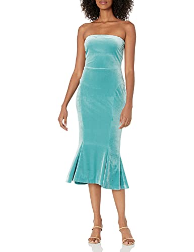 Norma Kamali Women s Strapless Fishtail Dress to Midcalf, Vintage Mint, XL