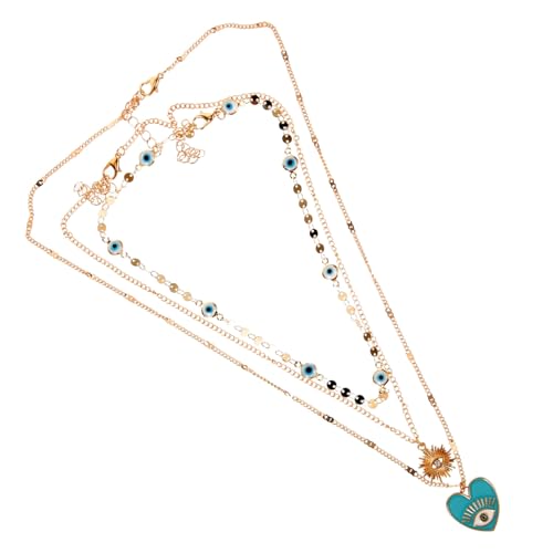 WESIEVYA 1set Multi-layer Evil Eye Per Design Per Casual e Festive Accessorio Per Ragazze e