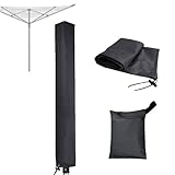 Honseadek Tendedero de tela Oxford 600D para exteriores, 16 x 16 x 165 cm)