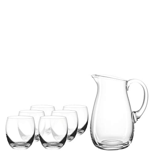 Leonardo 061596 Chateau Karaffe, 0,82 l, Höhe 25,5 cm, spülmaschinenfest, Teqton-Kristallglas