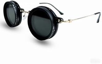 Minedmh Adjustable Shades Glasses Tint Rounded Polarized Uv400 Lenses Nd Filter Sunglasses 1-9 Gears Beach Eyewear Unisex