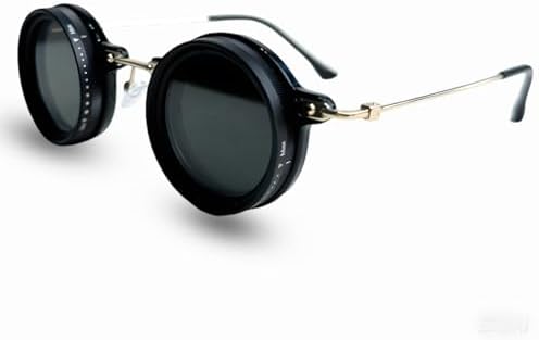 Minedmh Adjustable Shades Glasses Tint Rounded Polarized Uv400 Lenses Nd Filter Sunglasses 1-9 Gears Beach Eyewear Unisex