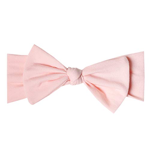 Image of Copper Pearl Baby Bows: Stylish Headbands for Baby Girls, Premium Soft and Stretchy Baby Headbands, Perfect for Newborns, Trendy Designs - Blush