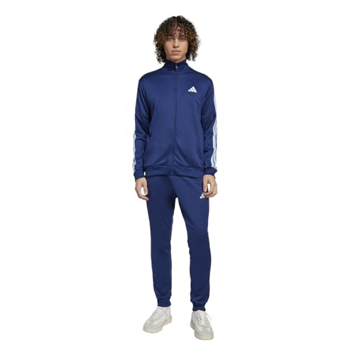 Image of adidas Men Basic 3-Stripes French Terry Track Suit
